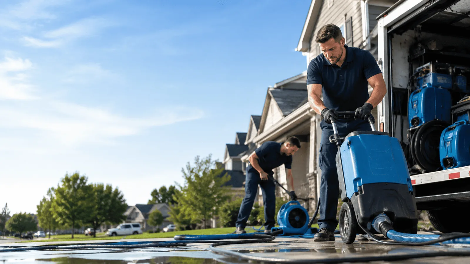 Dehumidification being performed in Taylorsville, KY